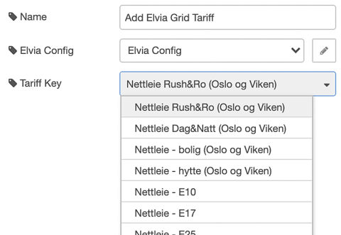 Elvia configuration